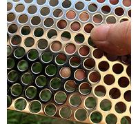 FengYoo 19 Gauge Perforated Metal Sheets Expanded Metal Mesh -Aperture 8mm Thickness 1.1mm 600mmX300mm Perforated Stainless Steel Sheet Stainless Steel Mesh Screen Metal Screen Panel
