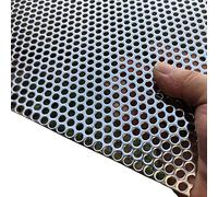 FengYoo 19 Gauge Perforated Stainless Steel Sheet - Expanded Metal Mesh With 5mm Aperture, 1.1mm Thickness, 500mmX250mm - Screen Panel for Various Applications