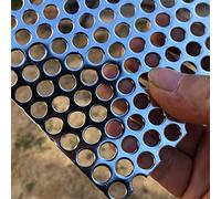 FengYoo 19 Gauge Perforated Stainless Steel Sheets - Expanded Metal Mesh, Aperture 8mm, Thickness 1.1mm, 300mmX150mm
