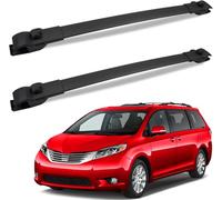 FengYu Roof Rack Cross Bars 220lb Compatible with 2011-2020 Toyota Sienna, Heavy Duty Aluminum clampers and Bars, Cargobar Black Rooftop Rails Carrying Bag Luggage Canoe Bike Kayak Carrier