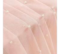 Fenhaodian 1pc 75 * 300CM Wedding Peral Tulle Table Runner 10FT Sheer Voile Dining Table Decoration For Wedding Engagement Anniversary Christmas