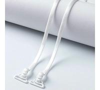 Fenhaodian 2Pairs Women Thin Spaghetti Strap Underwear Straps Invisible Shoulder Strap Non-slip Bra Strap 5mm Black Lingerie Accessories