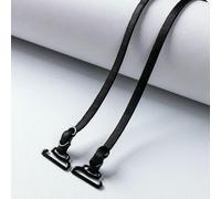 Fenhaodian 2Pairs Women Thin Spaghetti Strap Underwear Straps Invisible Shoulder Strap Non-slip Bra Strap 5mm Black Lingerie Accessories