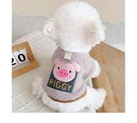 Fenhaodian Dog Round Neck Hoodie Plush Warm Cozy Small Dog Two-Legged Outfit Winter Clothes Costumes Pet Walking Outfit Decor