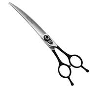 Fenice Dog Grooming Curved Scissors for Pets, Japan 440C Stainless Steel, Sharp Blade, Suitable for Professional Beauticians （7.0/7.5/8.0 inch）