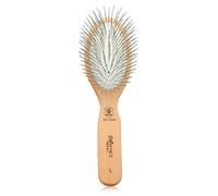 Fenice Peak Pin Brush for Dogs, Beechwood Handle, Professional Grooming Tool for Long & Thick Fur, Ideal for Goldendoodle, Poodle, Labrador, Schnauzer, Cat & Horse, Large - Wood