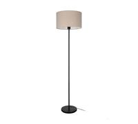 Feniglia Natural Linen Drum-Shaped Floor Lamp EGLO Natural One Size