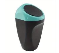 FENIQG 1 Piece Car Trash Can for Mitsubishi Eclipse Cross GK/GL 2017-Present, Mini Vehicle Dustbin with Pop-Up Lid, Portable Rubbish Bin for Cup Holder,Blue