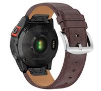 Fenix 8 Leather Strap 51mm, 26mm Strap for Fenix 7X/Fenix 7X Solar/Fenix 7X Sapphire Solar/Fenix 7X Pro, Fenix 6X pro/Sapphire/Fenix 5X /plus/Fenix 3/HR/Garmin Enduro/Descent Mk1 Mk2 Mk2i, X-Large