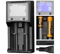 Fenix Are-A2 Two Way Digital Multiple Batteries 10440,14500,16340,18650, 21700, 26650, AA, AAA External, Adults Unisex, Multicolor (Multicolor), One Size