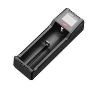 fenix are-D1 Single Bay Smart Charger for NimH & Li-ion Batteries, Black