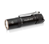 FENIX E12 V2.0, Mini Lightweight Everyday Carry Torch | 160 Lumens | 68m | 70 Hrs Max | AA Battery Powered | Bi-Directional Body Clip | IP68, Black