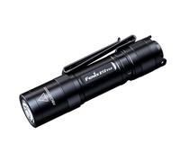 fenix E12 v3.0, Mini Lightweight Everyday Carry Torch | 200 Lumens | 78m | 100 Hrs Max | AA Battery Powered | Bi-Directional Body Clip | Magnetic Tail Cap | IP68, Black