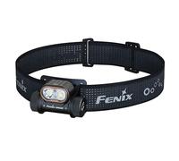 Fenix HM55R Black Rechargeable Compact Outdoor Headlamp | 1200 Lumen | 175m | 141+ Hrs Max | White Spot and Flood Beams | 5lm Red Beam | Single Button Operation | IP68