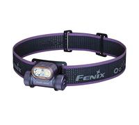 Fenix HM55R Dark Purple Rechargeable Compact Outdoor Headlamp | 1200 Lumen | 175m | 141+ Hrs Max | White Spot and Flood Beams | 5lm Red Beam | Single Button Operation | IP68