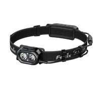 Fenix HP12R-T Black Rechargeable Running & Outdoor Headlamp | 1300 Lumen | 200m | 310 Hrs Max | Cool White + Warm White Spot Beams | Rear Battery case with Red Warning Light| IP68