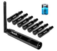 FENIXFIT Wireless DMX512 Transmitter Receiver Rechargeable DMX Wireless 1 Transmitter & 7 Receivers Built-in Battery Long Transmission Range Wireless DMX Light Controller for LED Stage Disco Lighting