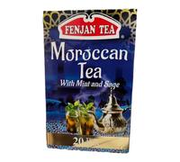 Fenjan Tea Moroccan Tea with Mint and Sage (40g) 20 Tea Bags (Pack of 6)