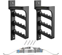 FENJANER Archery Wall-Mounted Arrow Holder - Bow Hanger Rack for Recurve Bow Traditional Longbow, Multi-Functional Archery Brackets for Wall in Home