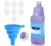 Fenkabs 1.25L Replacement Bottle for Flash® Power Spray Mop™, Refillable, Leak-Free HDPE Solution Bottle, 42.3 FL OZ with 7 Sealing Pads and 1 Folding Funnel