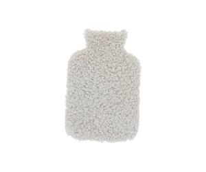 Fenland England Curly Wool 2L Hot Water Bottle Cover in Beige Fenland England Beige