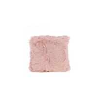 Real Sheepskin Fluffy Cushion Fenland England Rose One Size