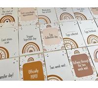 FenleyDesigns Boho Rainbow IVF Milestone Cards