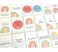 FenleyDesigns Bright Rainbow IVF IUI Milestone Cards, SMBC Option Available, Fertility Gift, Journey Cards