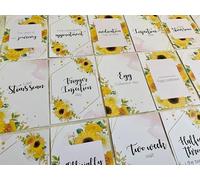 FenleyDesigns Sunflower IVF Milestone Cards