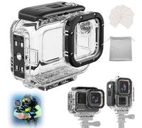 Fenmaru 60M Diving Case Waterproof Protective Case Housing Compatible with Insta360 Ace/Ace Pro, Horizontal-Vertical Dive Case Accessories (Ace Pro)