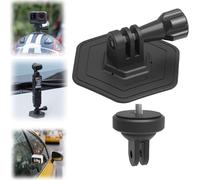 Fenmaru Adhesive Base Mount Adapter compatible with Insta360 GO 3/ DJI Action 4, Flexible Bracket Base for Helmet and Others