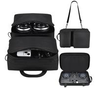 Fenmaru DJ Controller Case for AlphaTheta DDJ-FLX2, Carry Case for Pioneer DDJ-200 / DDJ-WeGO4 / Hercules Inpulse200 / Inpulse200 MK2, Protective Case with Shoulder Strap, Pockets for DJ Controller