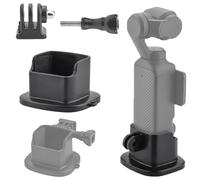 Fenmaru Expansion Adapter Base Frame Cage for Osmo Pocket 3, Backpack Clips Chest Strap Neck Bracket Bicycle Mount Holder Compatible with DJI Osmo Pocket 3 (Base Adapter)