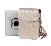 Fenmaru Mini Liplay Case for Instax Mini Liplay Camera, PU Waterproof Protective Case for Polaroid Instax Mini Liplay, Camera Bag with Adjustable Shoulder Strap, pink, simple