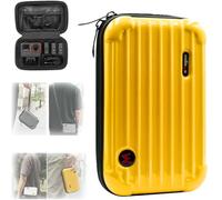 Fenmaru Small Hard Carrying Case Compatible with Insta360 Ace/Ace Pro, Protable Storage Bag Waterproof Protection Case with Side Strap Wrist Rope (Yellow)