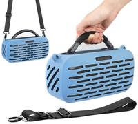 Fenmaru SoundLink Max Silicone Protective Case for Bose SoundLink Max Accessories,Protective Cover with Shoulder Strap for Bose SoundLink Max Speaker (Blue)