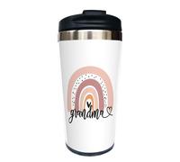 Fenmshairy Cute Boho Grandma Travel Mug - 13 Oz, Stainless Steel Insulated Tumbler with Flip Lid, Perfect Rainbow Cup Gift for Grandma, Mimi, Gigi, Mom, Auntie - Christmas Birthday Gift for Women