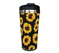 Fenmshairy Sunflower Travel Coffee Mug 13 Oz, Stainless Steel Insulated Tumbler Cup with Lid for Men, Women, Perfect Thanksgiving, Birthday & Christmas Gift for Dad, Mom, Best Friend, Bestie, Sister