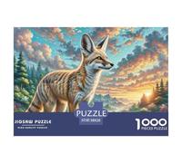 Fennec Fox 1000 Pieces Jigsaw Adults Fun Challenging Creative Gifts Adults for Kids Beautiful Decoration Jigsaw 38x26cm/1000pcs