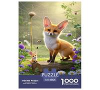 Fennec Fox 1000 Pieces Jigsaw Puzzles Cute Jigsaw Puzzles for Kids Creative Home Decoration Gift Game for Boys And Girls Age 14+ ForAdults 38x26cm/1000pcs