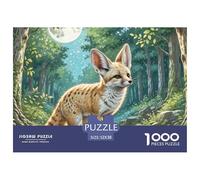 Fennec Fox 1000 Pieces Jigsaw Puzzles Engaging Family Games Jigsaw Puzzles Beautiful Decoration for Adults & Families 52x38cm/1000pcs