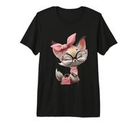 Fennec Fox Baby Pink Leopard Glasses Girly Glam Graphic Premium T-Shirt
