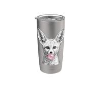 Fennec Fox Blowing Bubble Gum Cute Animal Art Stainless Steel Insulated Tumbler