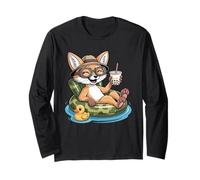 Fennec Fox Boba Pearl Milk Tea Long Sleeve T-Shirt