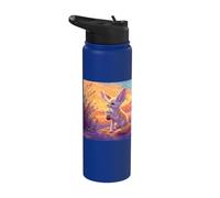 Fennec Fox Bubble Drinking Cute Desert Animal Art Stainless Steel Insulated Water Bottle