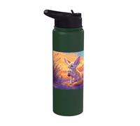 Fennec Fox Bubble Drinking Cute Desert Animal Art Stainless Steel Insulated Water Bottle