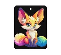 Fennec Fox Car Air Freshener Hanging Aromatherapy Tablets Rearview Mirror Pendant Car Accessories