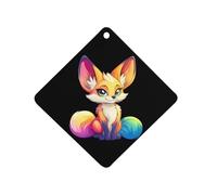 Fennec Fox Car Air Fresheners Scent Cards Rhombus