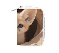 Fennec Fox Cub in Den Credit Card Holder Wallet PU Leather Card Case Cards Protector Front Pocket Wallets