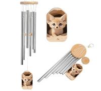 Fennec Fox Cub in Den Wind Chimes for Outside Memorial Tuned Outdoor Windchimes Large Garden Decor Wind Chime with Melodious Sound for Mom Dad Grandma Home Garden Patio Decor